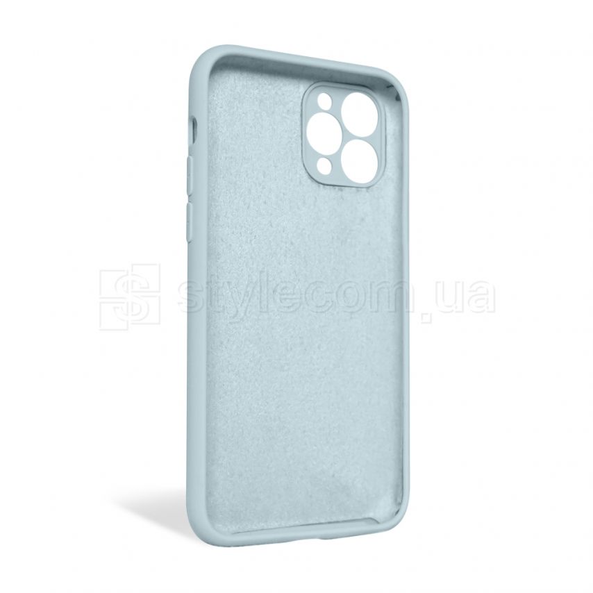 Чехол Full Silicone Case для Apple iPhone 11 Pro sky blue (58) закрытая камера (без логотипа)