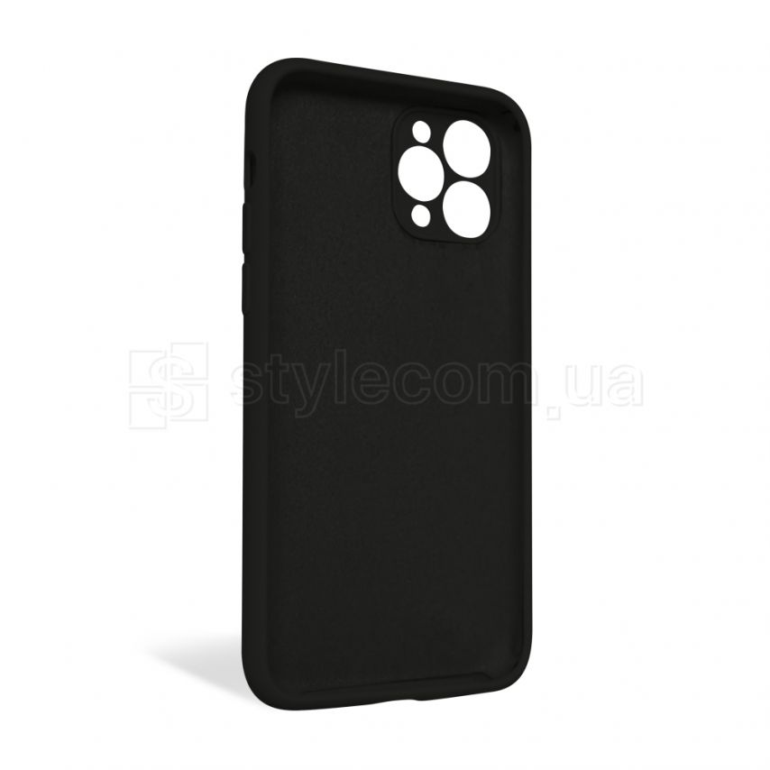 Чехол Full Silicone Case для Apple iPhone 11 Pro black (18) закрытая камера (без логотипа)
