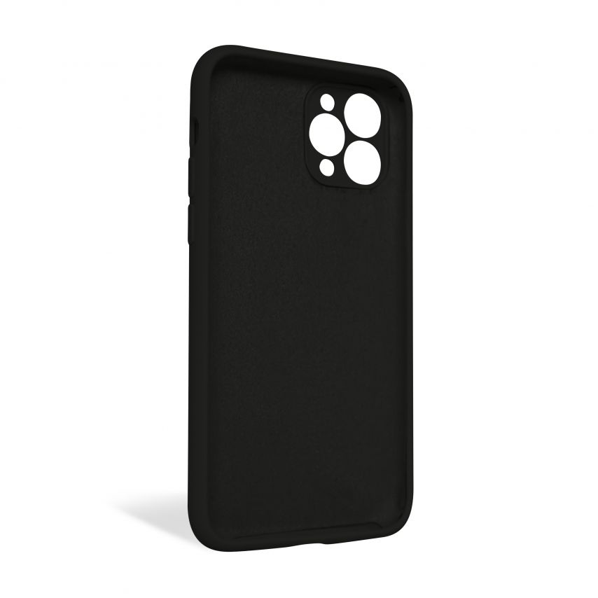 Чехол Full Silicone Case для Apple iPhone 11 Pro black (18) закрытая камера (без логотипа)