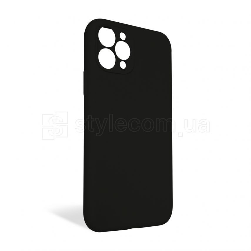 Чохол Full Silicone Case для Apple iPhone 11 Pro black (18) закрита камера (без логотипу)