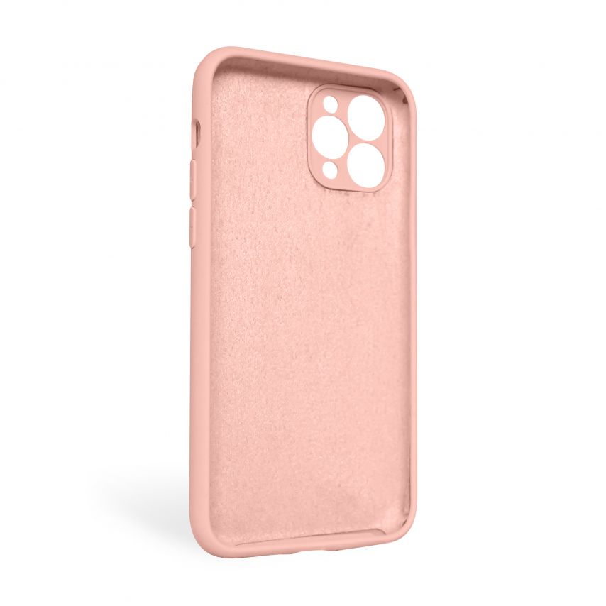 Чехол Full Silicone Case для Apple iPhone 11 Pro Max light pink (12) закрытая камера (без логотипа)