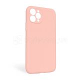 Чехол Full Silicone Case для Apple iPhone 11 Pro Max light pink (12) закрытая камера (без логотипа)