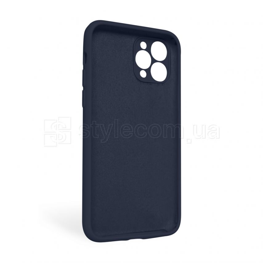 Чехол Full Silicone Case для Apple iPhone 11 Pro Max dark blue (08) закрытая камера (без логотипа)