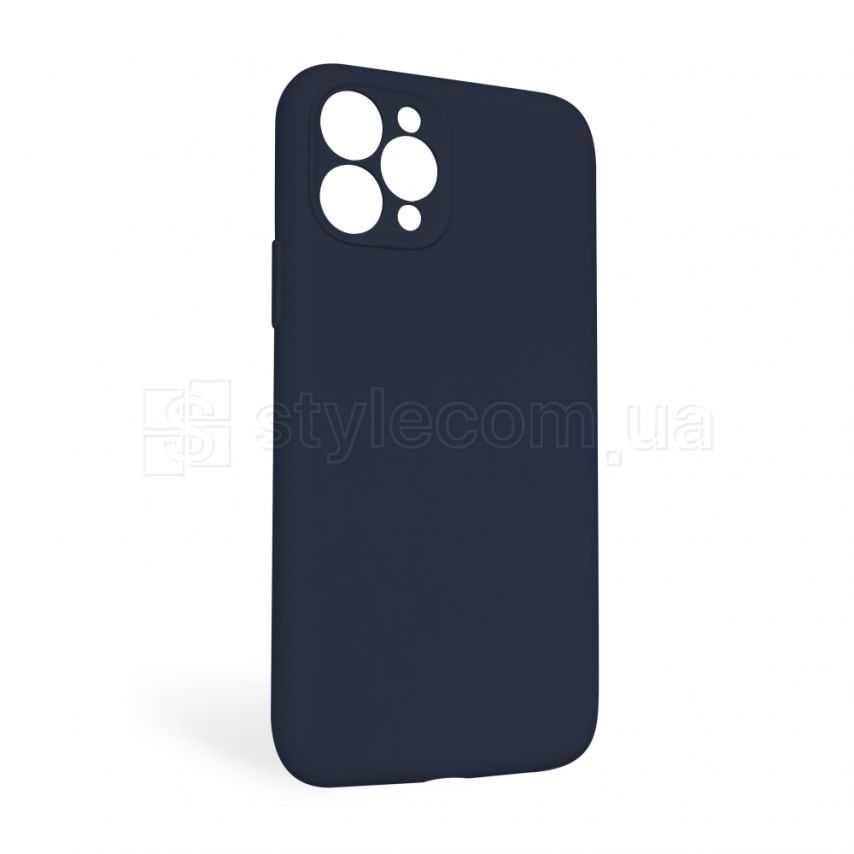 Чехол Full Silicone Case для Apple iPhone 11 Pro Max dark blue (08) закрытая камера (без логотипа)