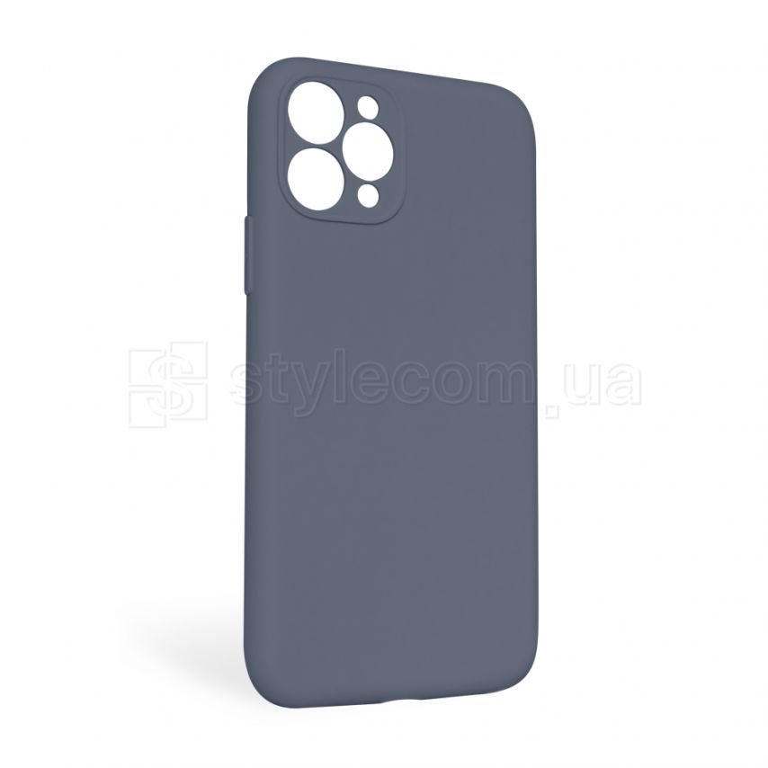 Чехол Full Silicone Case для Apple iPhone 11 Pro Max lavender grey (28) закрытая камера (без логотипа)