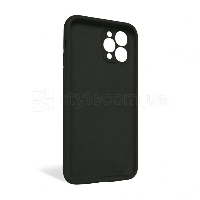 Чехол Full Silicone Case для Apple iPhone 11 Pro dark olive (35) закрытая камера (без логотипа)