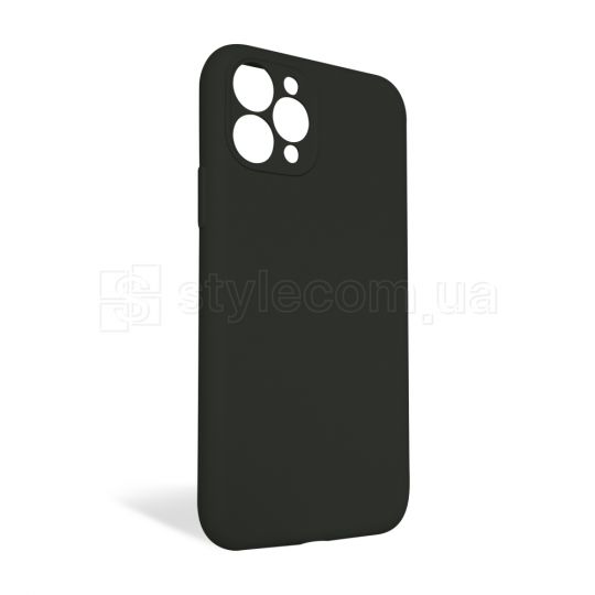 Чехол Full Silicone Case для Apple iPhone 11 Pro dark olive (35) закрытая камера (без логотипа)