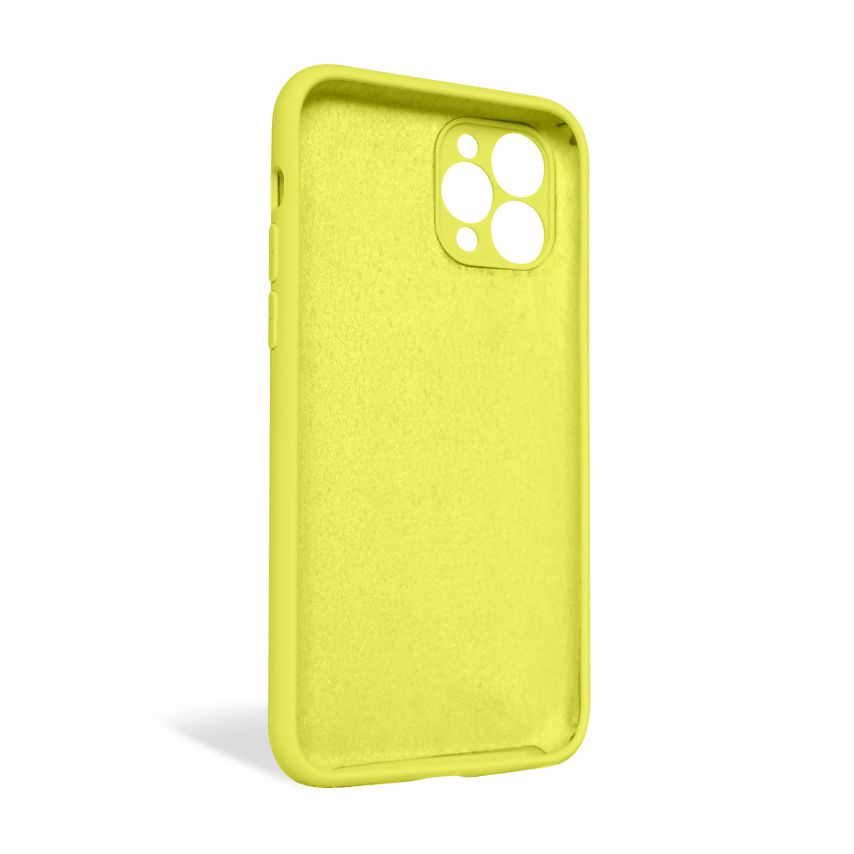 Чехол Full Silicone Case для Apple iPhone 11 Pro flash lime (41) закрытая камера (без логотипа)