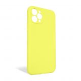 Чехол Full Silicone Case для Apple iPhone 11 Pro flash lime (41) закрытая камера (без логотипа)