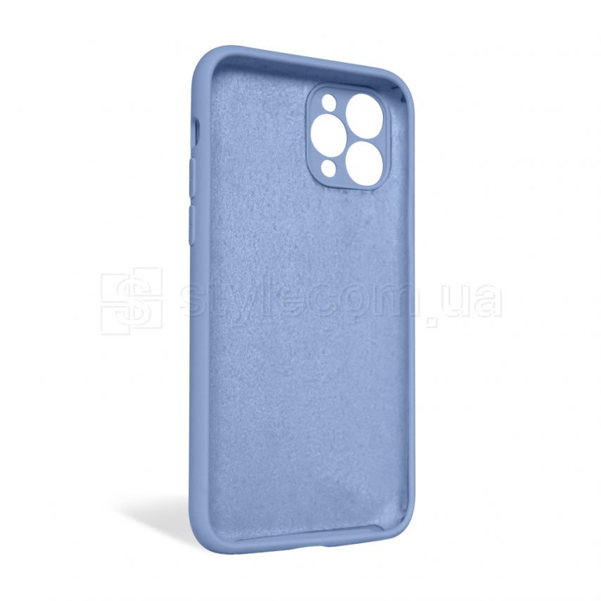 Чехол Full Silicone Case для Apple iPhone 11 Pro light blue (05) закрытая камера (без логотипа)