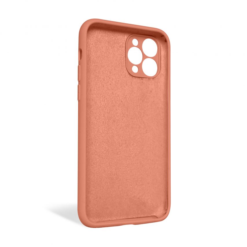 Чехол Full Silicone Case для Apple iPhone 11 Pro peach (27) закрытая камера (без логотипа)