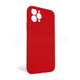 Чехол Full Silicone Case для Apple iPhone 11 Pro red (14) закрытая камера (без логотипа)