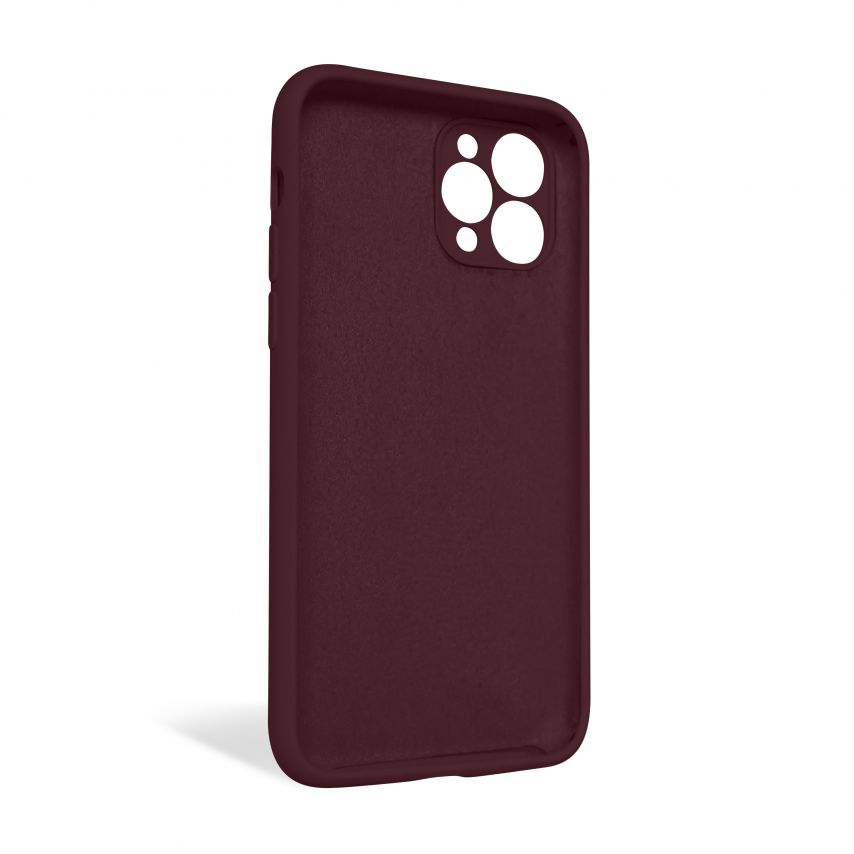 Чехол Full Silicone Case для Apple iPhone 11 Pro plum (57) закрытая камера (без логотипа)
