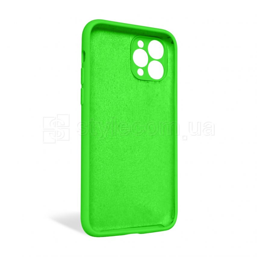 Чехол Full Silicone Case для Apple iPhone 11 Pro shiny green (40) закрытая камера (без логотипа)