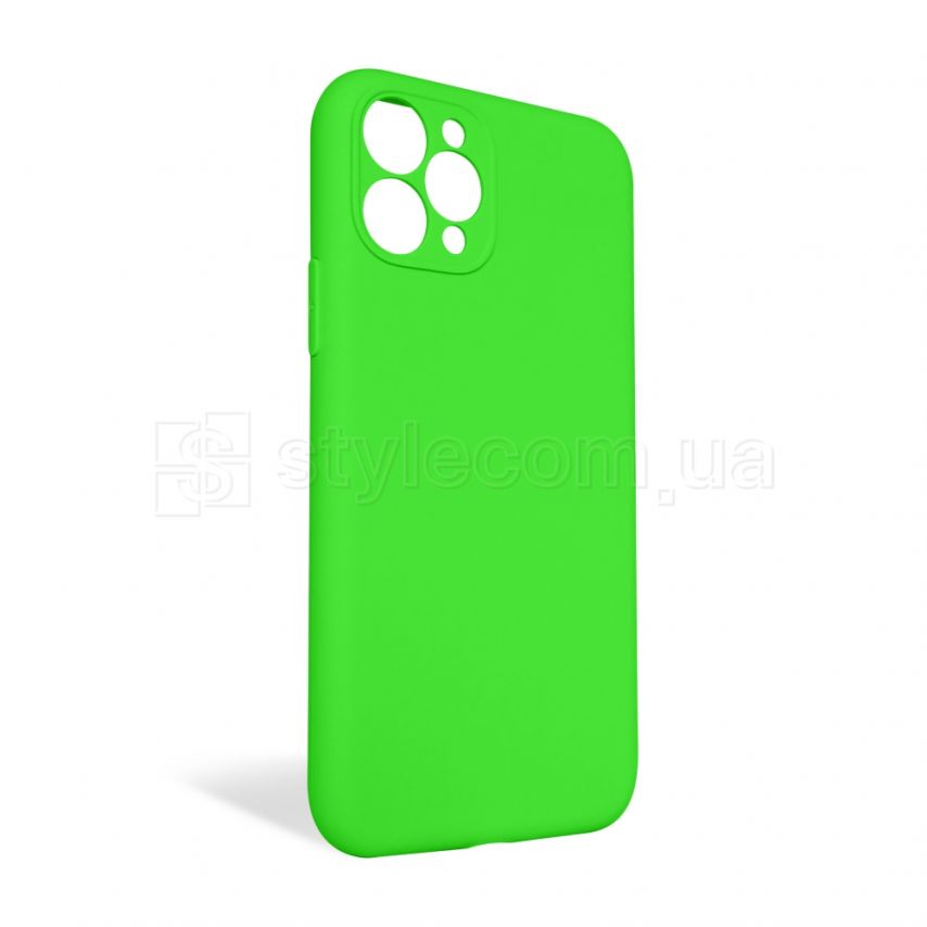 Чехол Full Silicone Case для Apple iPhone 11 Pro shiny green (40) закрытая камера (без логотипа)