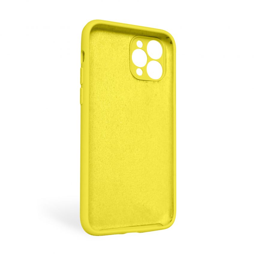 Чехол Full Silicone Case для Apple iPhone 11 Pro Max canary yellow (50) закрытая камера (без логотипа)