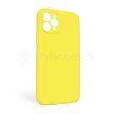 Чехол Full Silicone Case для Apple iPhone 11 Pro Max canary yellow (50) закрытая камера (без логотипа)