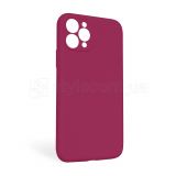 Чохол Full Silicone Case для Apple iPhone 11 Pro Max pomegranate (59) закрита камера (без логотипу)