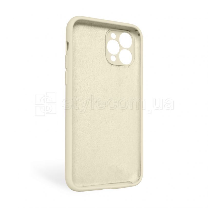 Чехол Full Silicone Case для Apple iPhone 11 Pro Max antique white (10) закрытая камера (без логотипа)