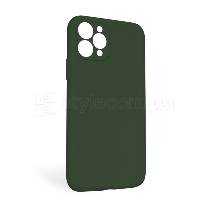 Чехол Full Silicone Case для Apple iPhone 11 Pro Max atrovirens green (54) закрытая камера (без логотипа)