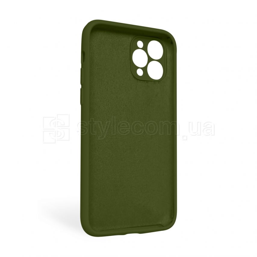 Чехол Full Silicone Case для Apple iPhone 11 Pro Max army green (45) закрытая камера (без логотипа)