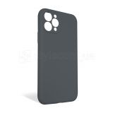 Чохол Full Silicone Case для Apple iPhone 11 Pro dark grey (15) закрита камера (без логотипу)
