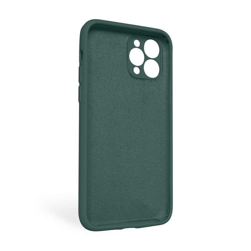 Чехол Full Silicone Case для Apple iPhone 11 Pro Max pine green (55) закрытая камера (без логотипа)