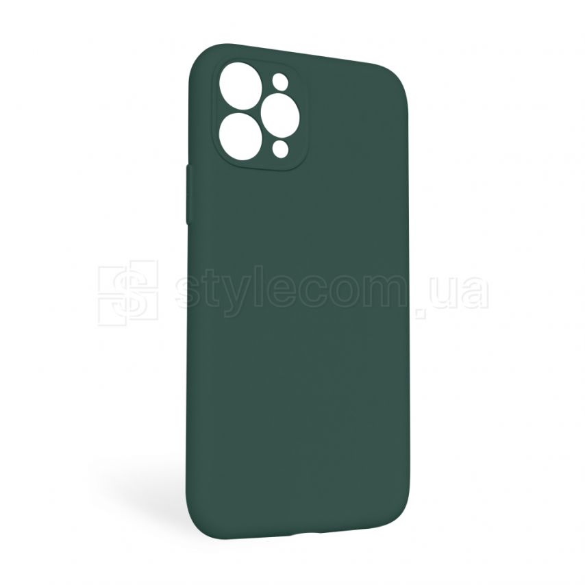 Чехол Full Silicone Case для Apple iPhone 11 Pro Max pine green (55) закрытая камера (без логотипа)
