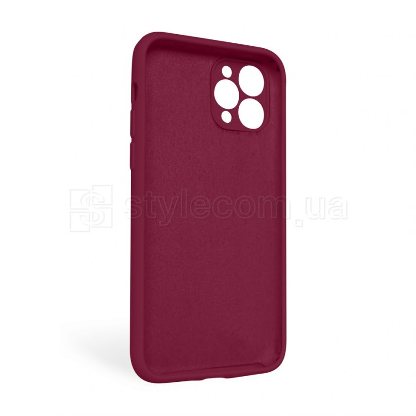 Чехол Full Silicone Case для Apple iPhone 11 Pro Max rose red (37) закрытая камера (без логотипа)