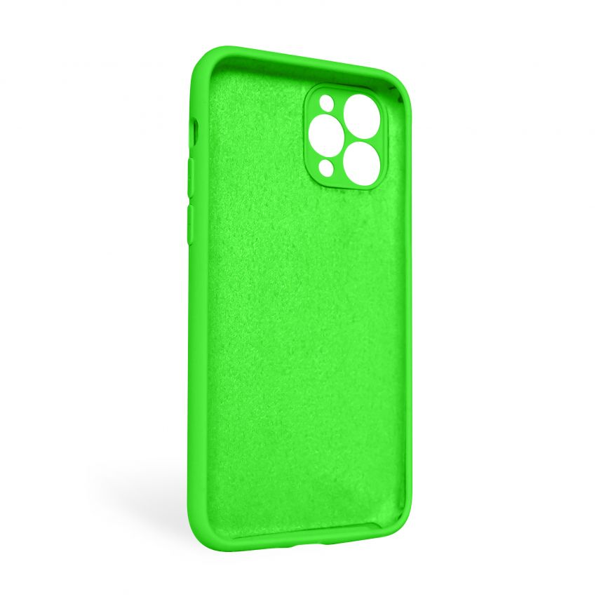 Чехол Full Silicone Case для Apple iPhone 11 Pro Max shiny green (40) закрытая камера (без логотипа)