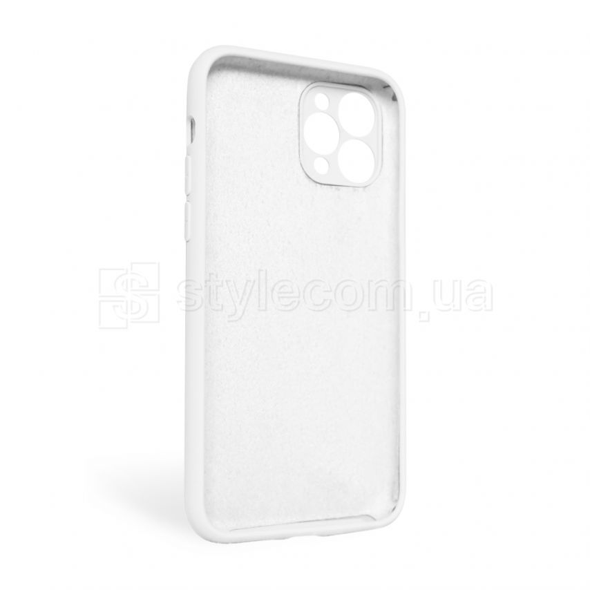Чехол Full Silicone Case для Apple iPhone 11 Pro Max white (09) закрытая камера (без логотипа)