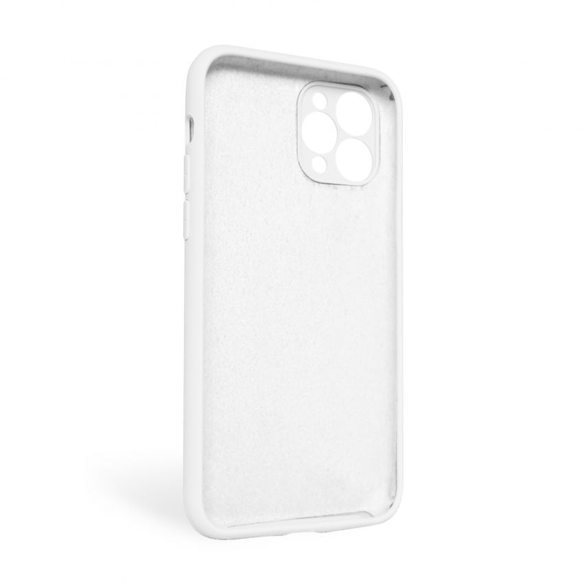Чохол Full Silicone Case для Apple iPhone 11 Pro Max white (09) закрита камера (без логотипу)
