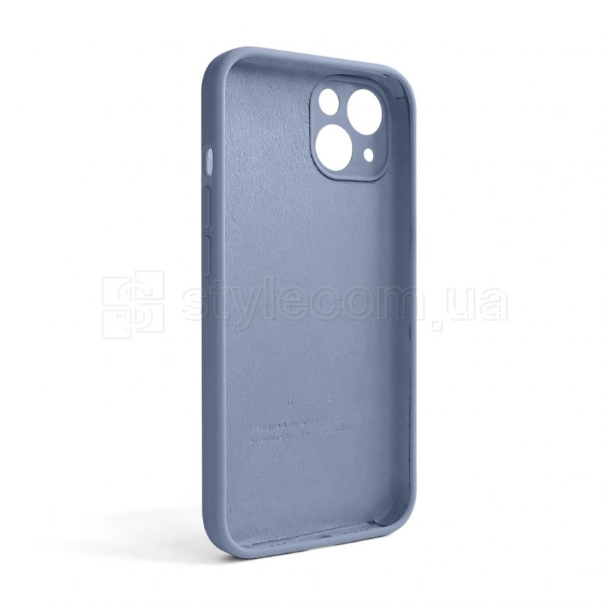 Чохол Full Silicone Case для Apple iPhone 13 lavender grey (28) закрита камера (без логотипу)