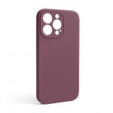 Чехол Full Silicone Case для Apple iPhone 13 Pro maroon (42) закрытая камера (без логотипа)