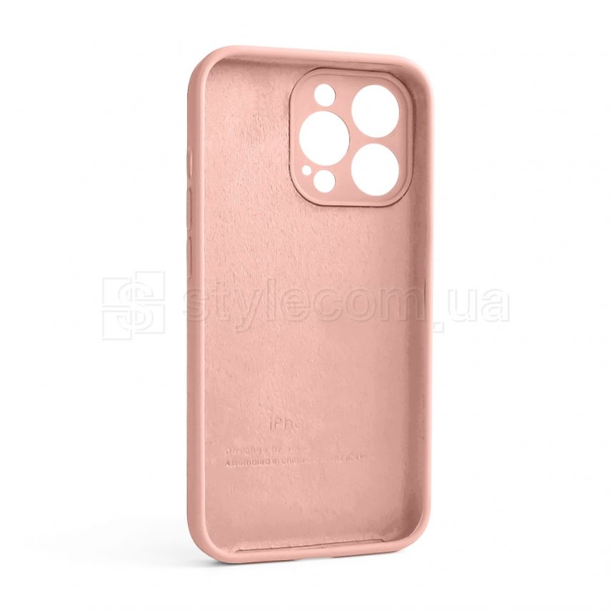 Чехол Full Silicone Case для Apple iPhone 13 Pro light pink (12) закрытая камера (без логотипа)