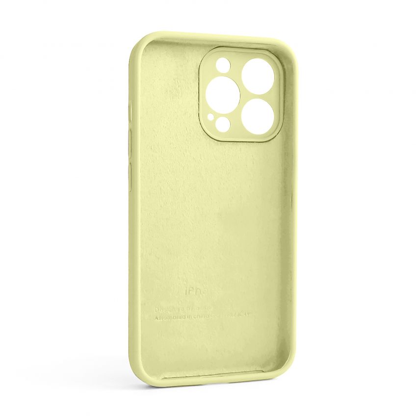 Чехол Full Silicone Case для Apple iPhone 13 Pro mellow yellow (51) закрытая камера (без логотипа)