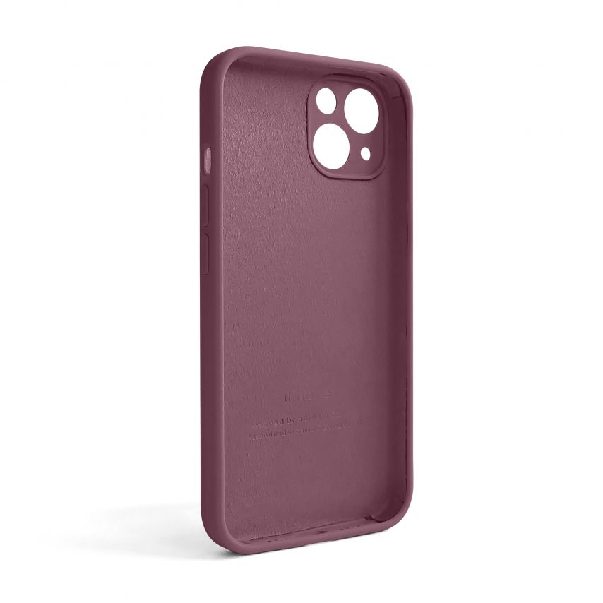 Чохол Full Silicone Case для Apple iPhone 13 maroon (42) закрита камера (без логотипу)