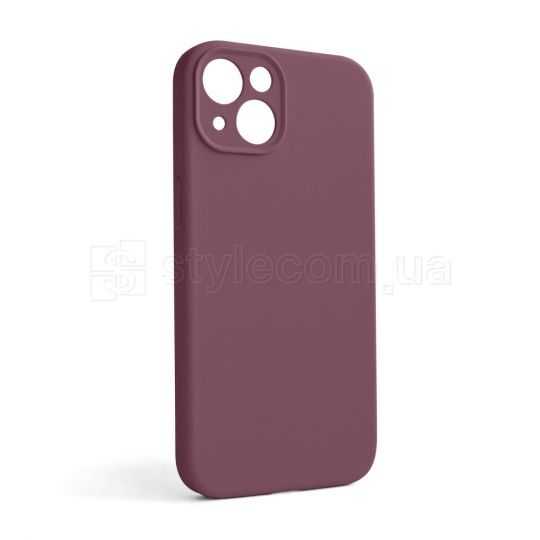 Чехол Full Silicone Case для Apple iPhone 13 maroon (42) закрытая камера (без логотипа)
