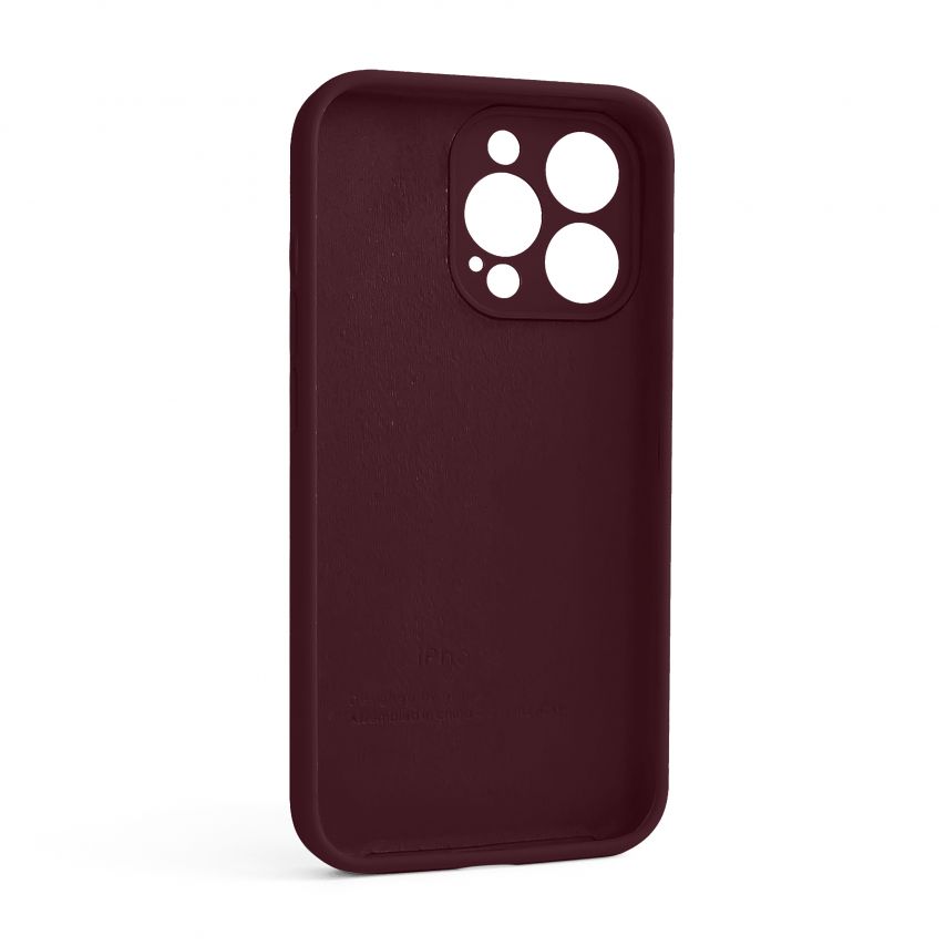 Чехол Full Silicone Case для Apple iPhone 13 Pro plum (57) закрытая камера (без логотипа)