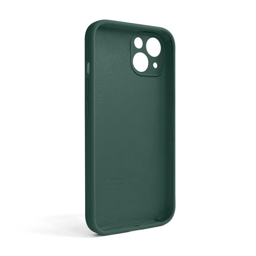 Чехол Full Silicone Case для Apple iPhone 13 pine green (55) закрытая камера (без логотипа)