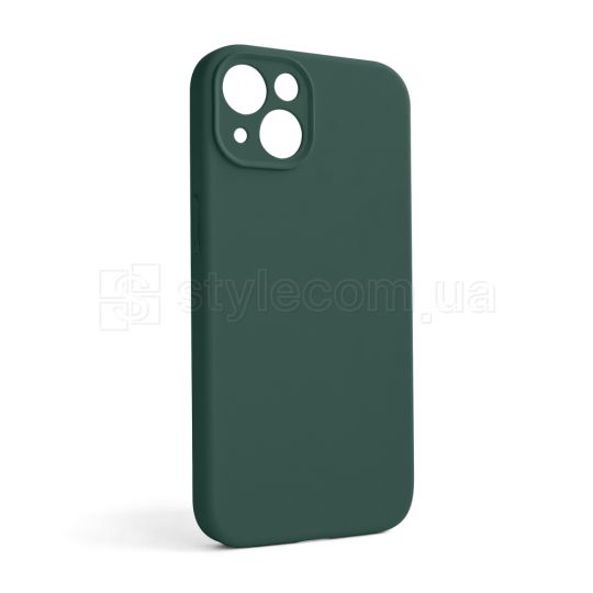 Чехол Full Silicone Case для Apple iPhone 13 pine green (55) закрытая камера (без логотипа)