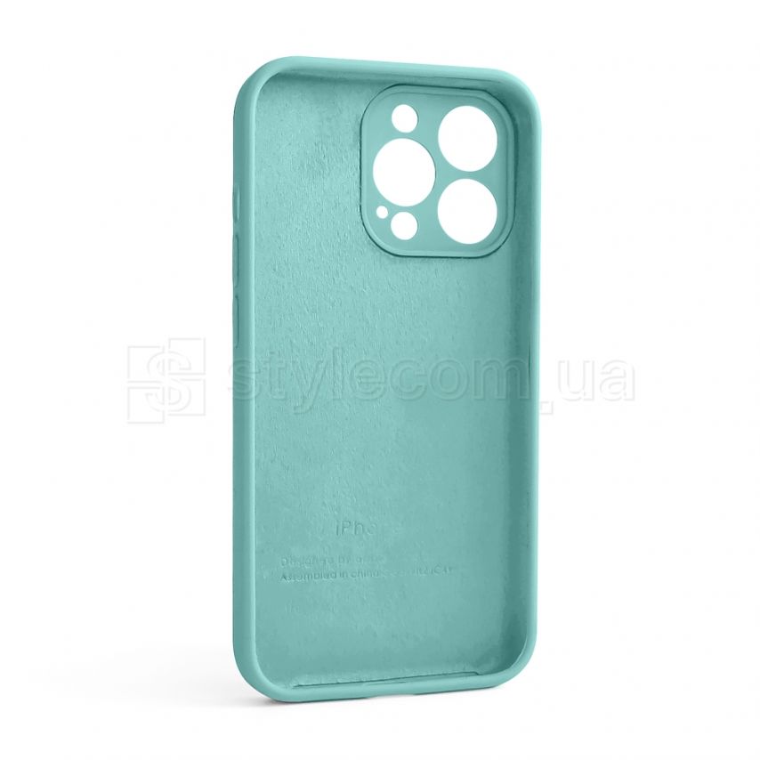Чехол Full Silicone Case для Apple iPhone 13 Pro sea blue (21) закрытая камера (без логотипа)