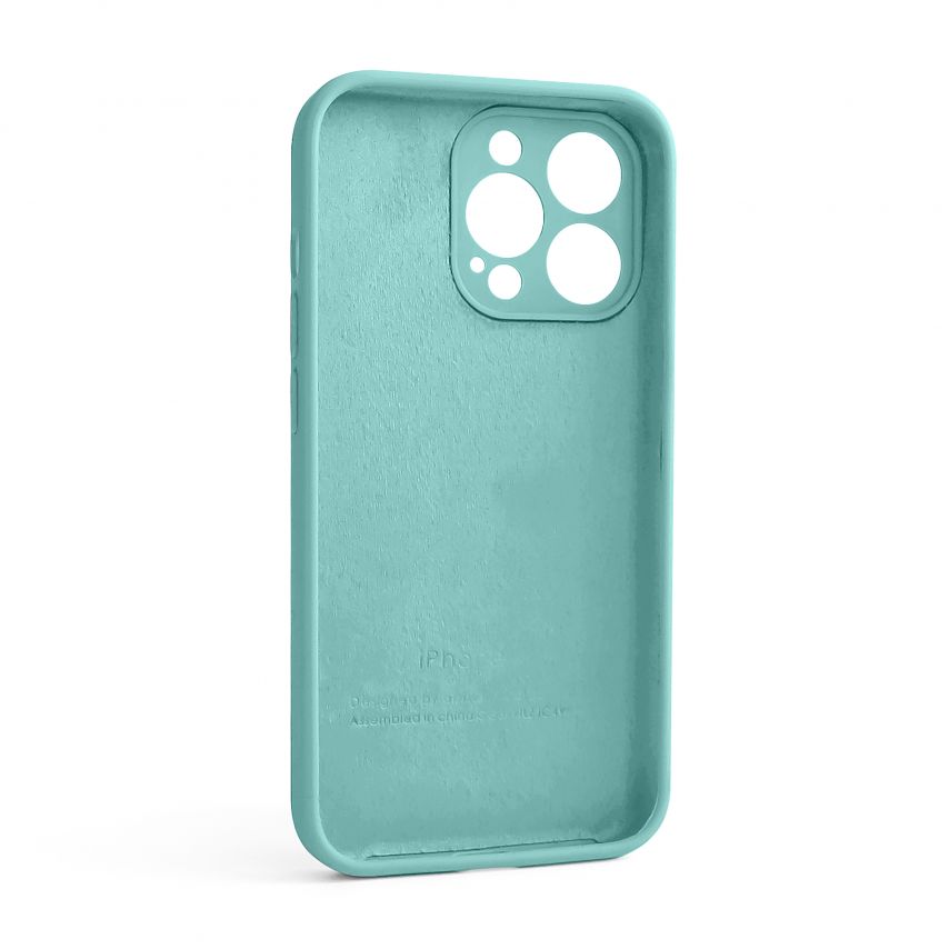 Чехол Full Silicone Case для Apple iPhone 13 Pro sea blue (21) закрытая камера (без логотипа)