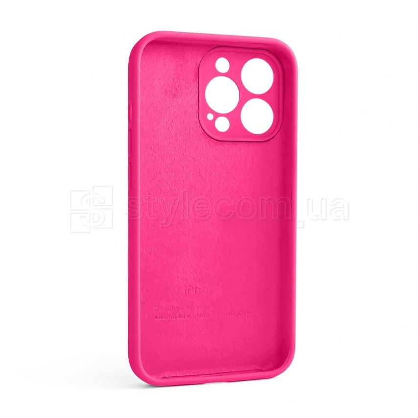 Чохол Full Silicone Case для Apple iPhone 13 Pro shiny pink (38) закрита камера (без логотипу)