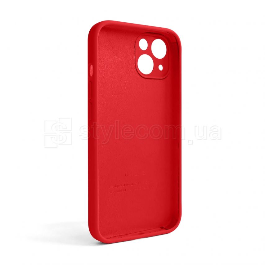 Чехол Full Silicone Case для Apple iPhone 13 red (14) закрытая камера (без логотипа)