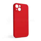 Чехол Full Silicone Case для Apple iPhone 13 red (14) закрытая камера (без логотипа)