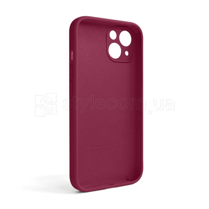 Чехол Full Silicone Case для Apple iPhone 13 rose red (37) закрытая камера (без логотипа)