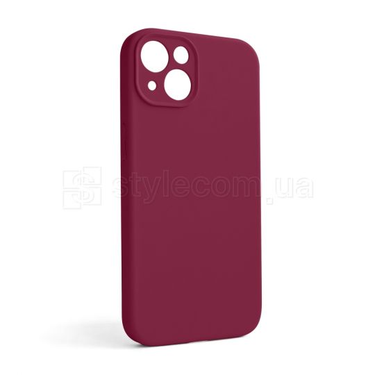 Чехол Full Silicone Case для Apple iPhone 13 rose red (37) закрытая камера (без логотипа)