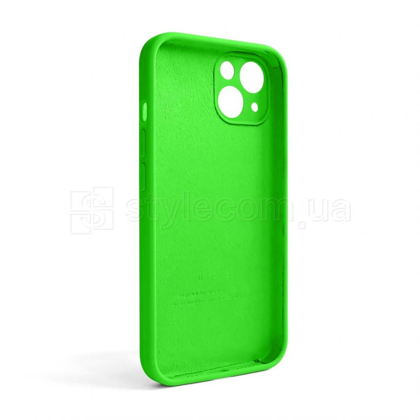 Чехол Full Silicone Case для Apple iPhone 13 shiny green (40) закрытая камера (без логотипа)