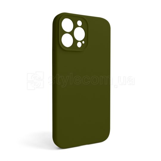 Чехол Full Silicone Case для Apple iPhone 13 Pro Max forest green (63) закрытая камера (без логотипа)